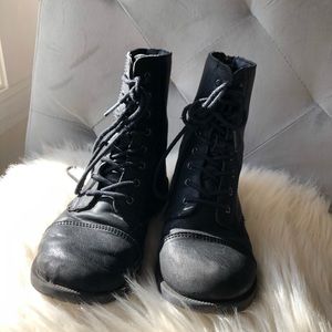 Cat and Jack black combat boots